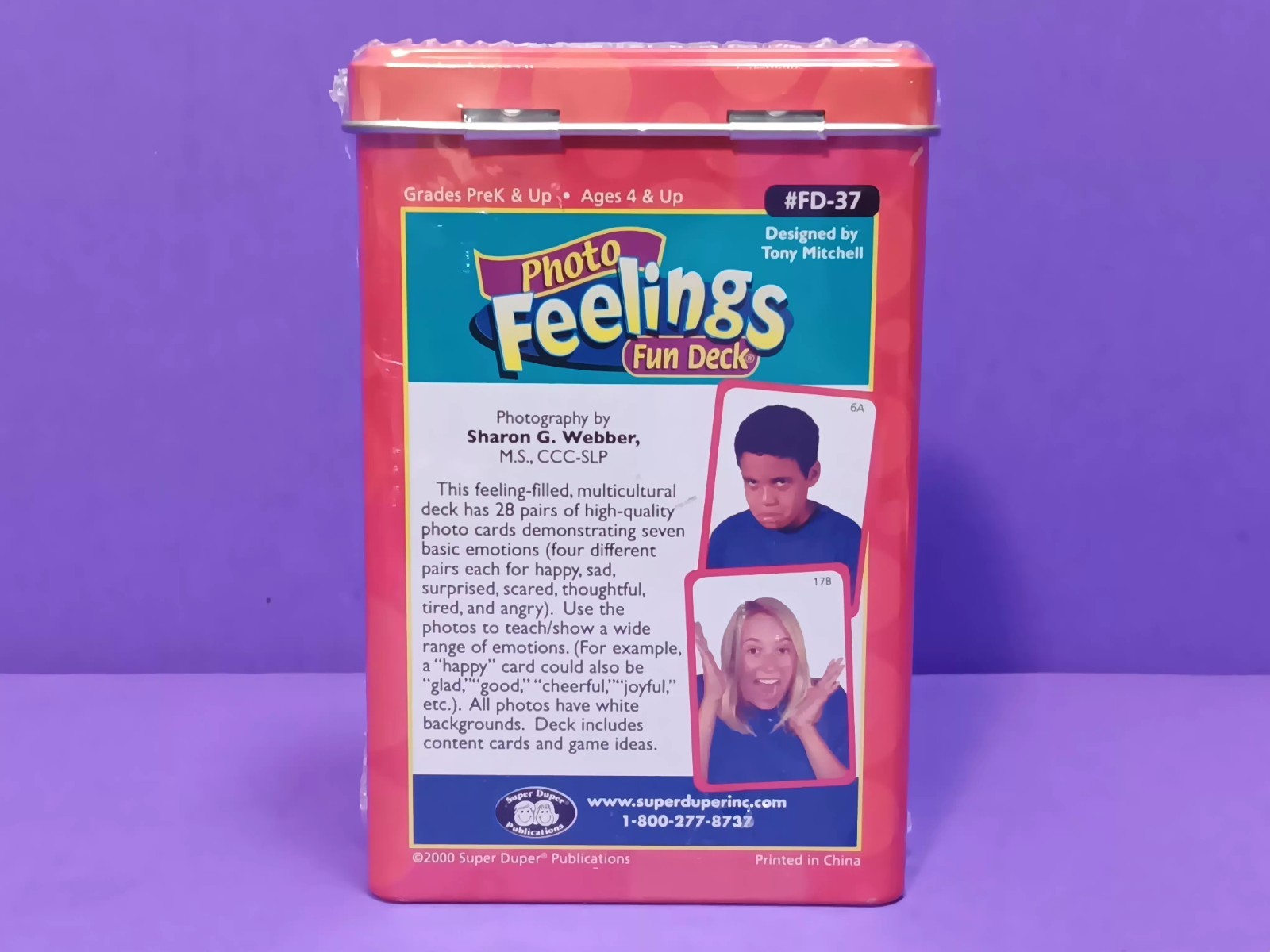 Super Duper Publications Photo Feelings Fun Deck FD-37 NEW SEALED Speech Therapy