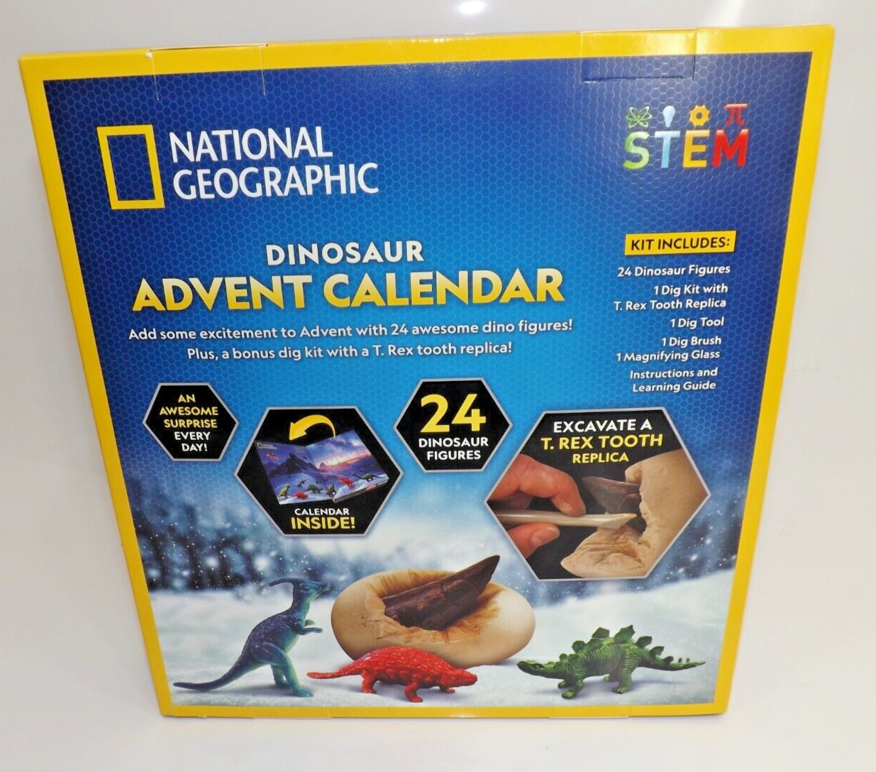 National Geographic 🦖Dinosaur Advent Calendar – 24 Dinosaurs ! STEM learning !