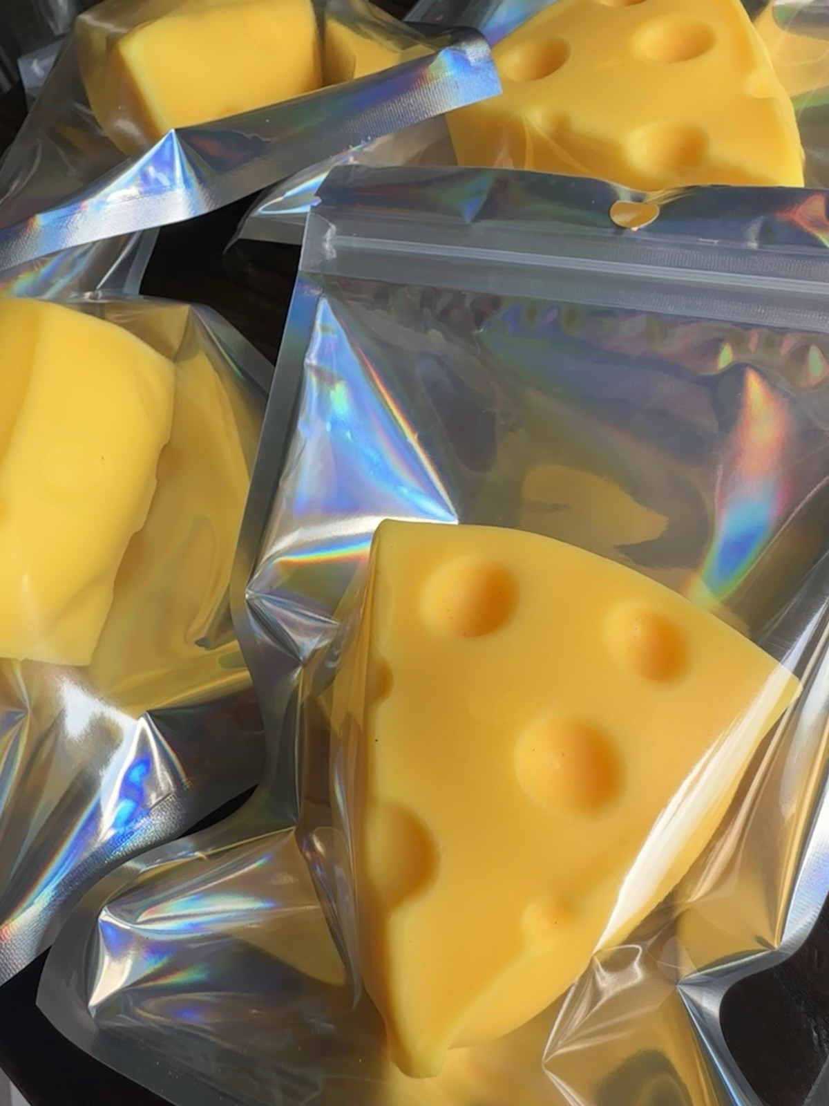 Squishy Cheese Block Stress Ball Like Nee Doh Soft Squeeze Like Sunny Days Gel