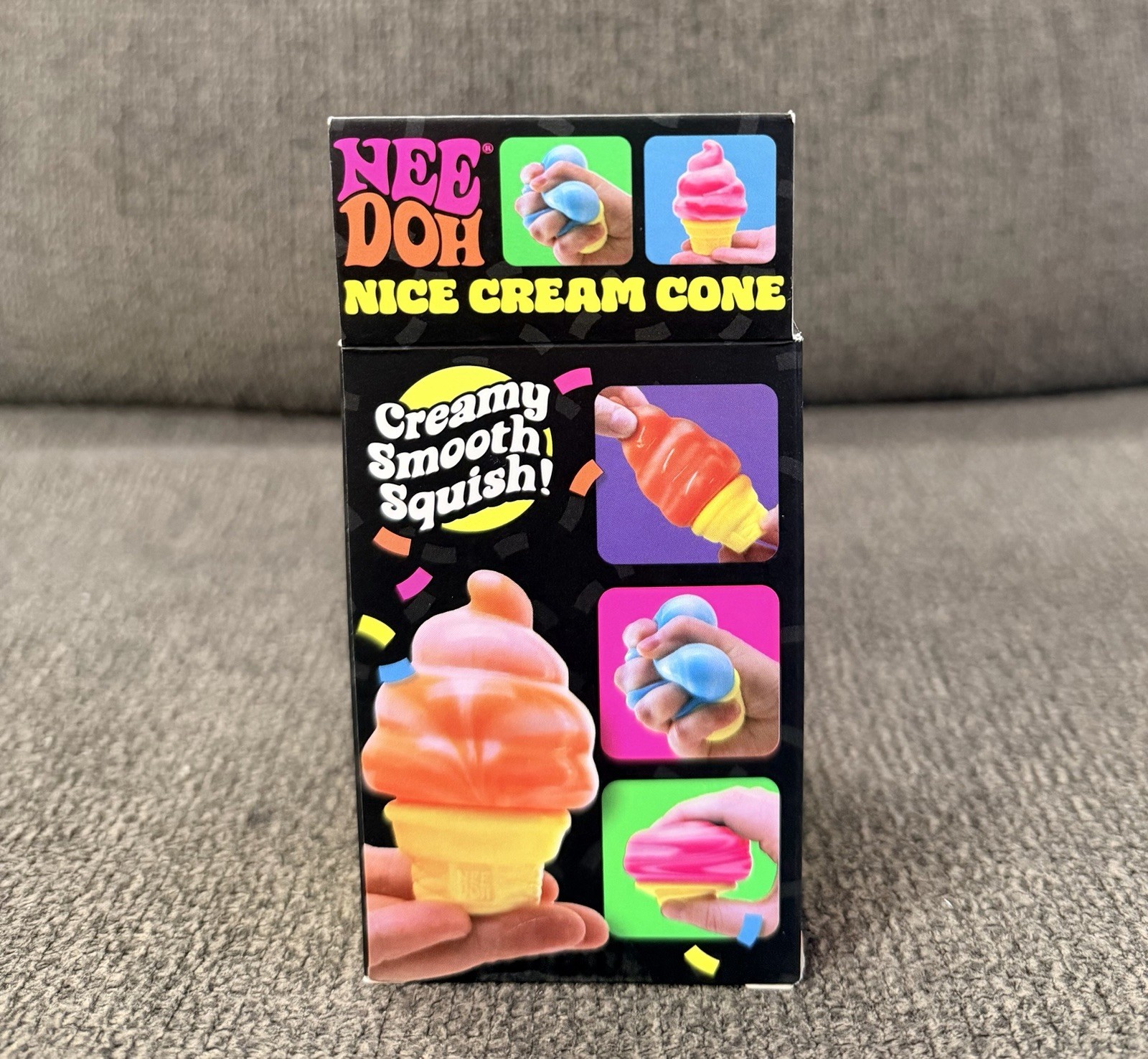 Pink Needoh Nice Cream Cone – New in Box Ice Cream Squish toy – IN HAND