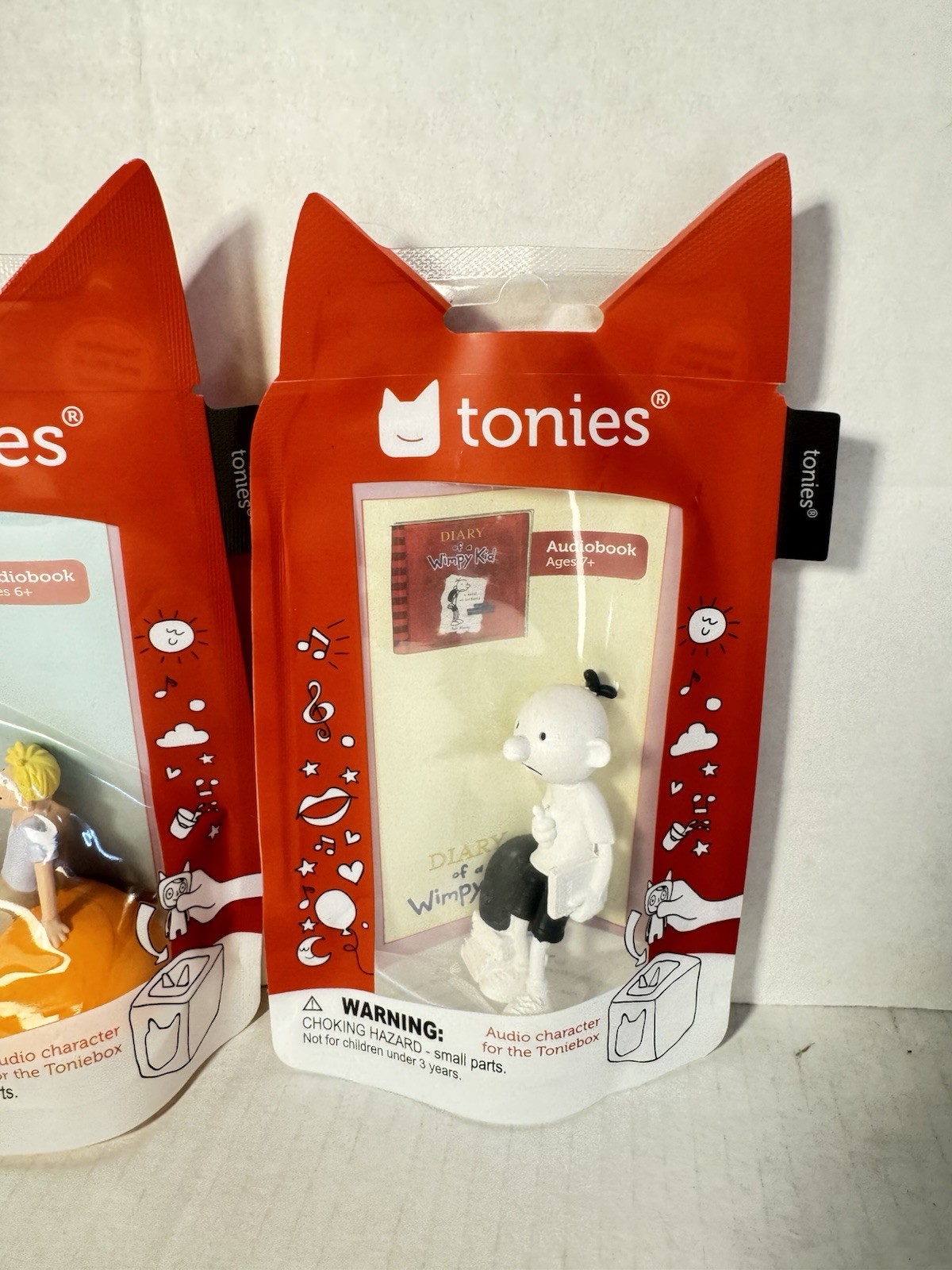 New Tonies Lot Of 2 Characters- James & The Giant Peach and Diary Of A Wimpy Kid