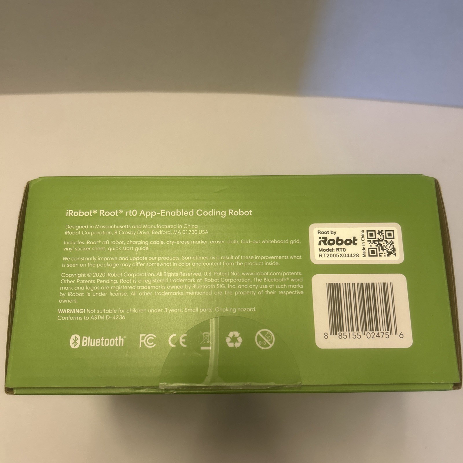 iRobot Root rt0 Coding Robot Programmable STEM Learning Educational Toy 11341286