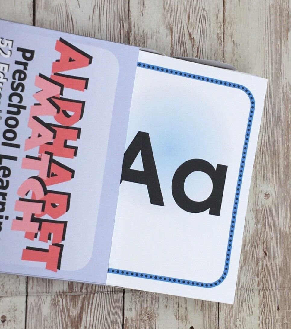 Set Of 10 – Alphabet Match – Busy Bee Preschool Learning – 52 Educational Cards