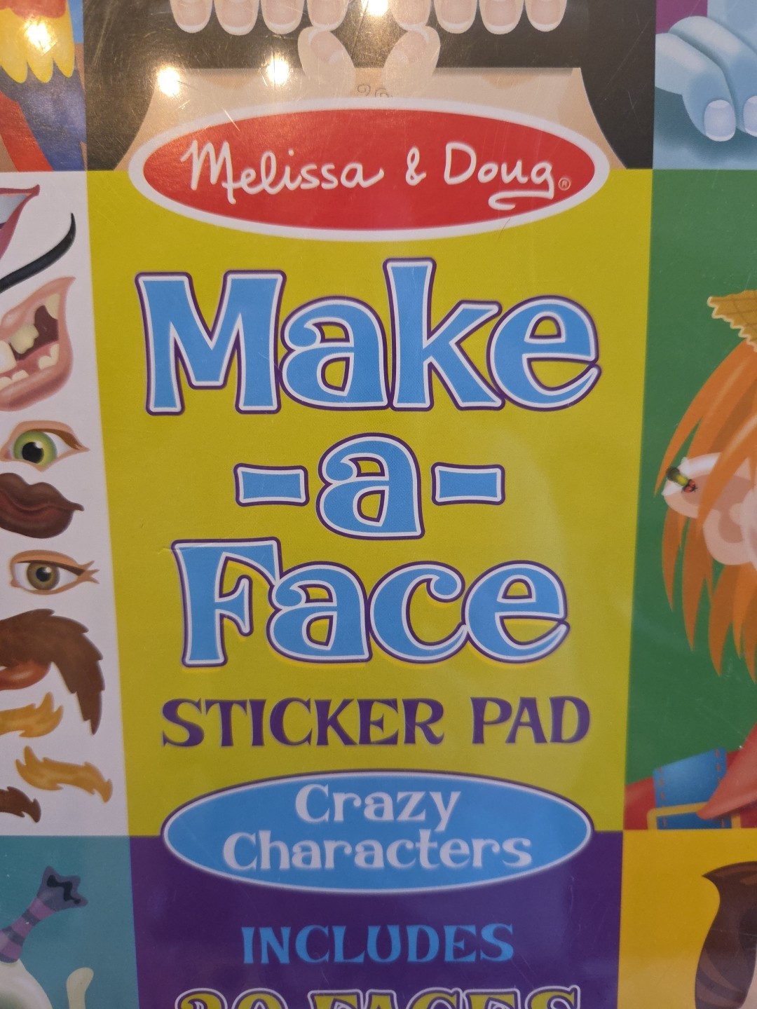 MELISSA & DOUG Make A Funny Faces Stickers Pad NEW SEALED