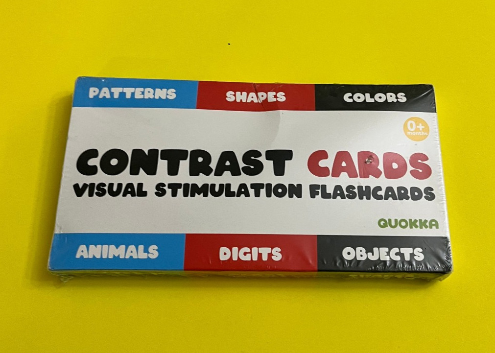 QUOKKA Baby Sensory Flash Cards Visual Stimulation Contrast Cards