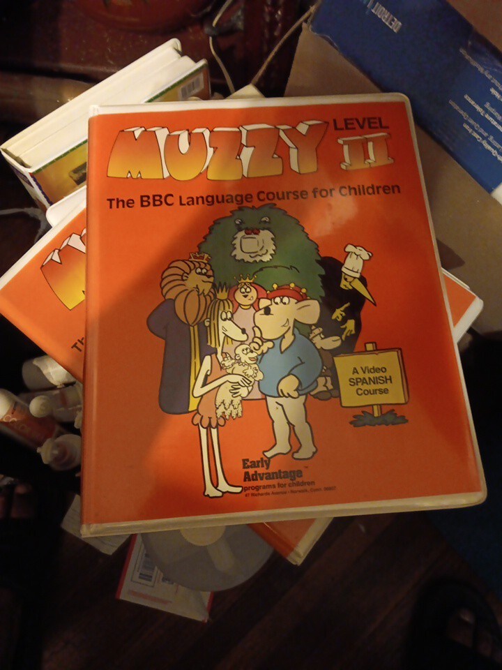 Vintage Muzzy Level II BBC Language Course For Children VHS Cassette Spanish