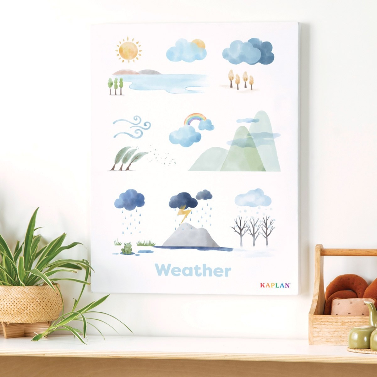 Kaplan Early Learning Weather Giclee18″ x 24″ Wall Print