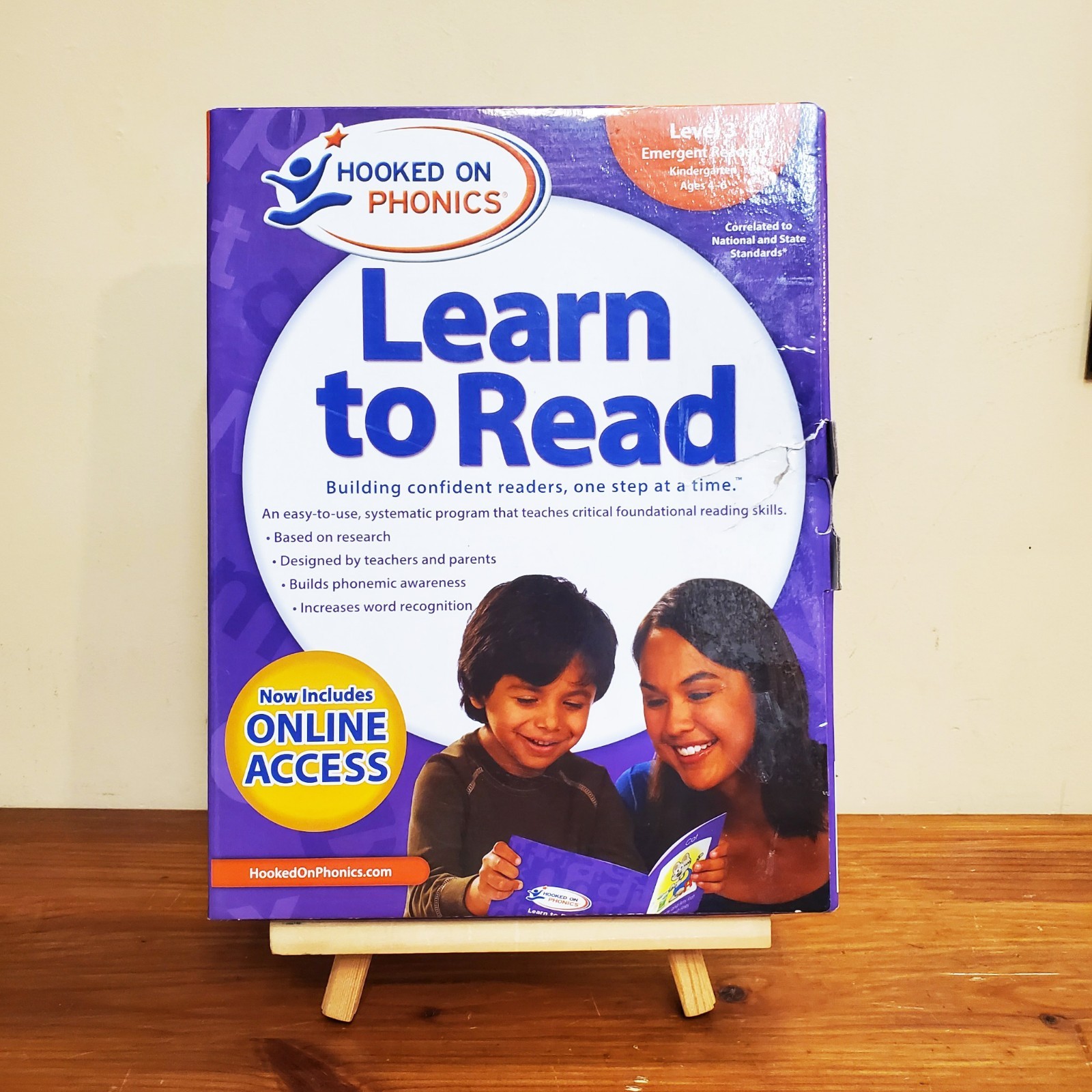 Hooked on Phonics Learn to Read Level 3 Kindergarten Ages 4-6 Sealed Contents