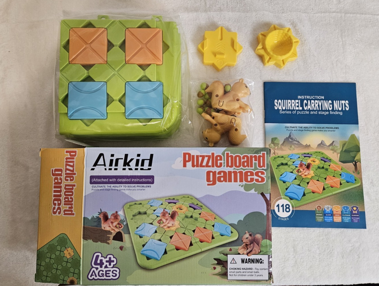 Airkid 3D Maze Logic Puzzle Game – Squirrel Nuts Challenge, New/Open Box
