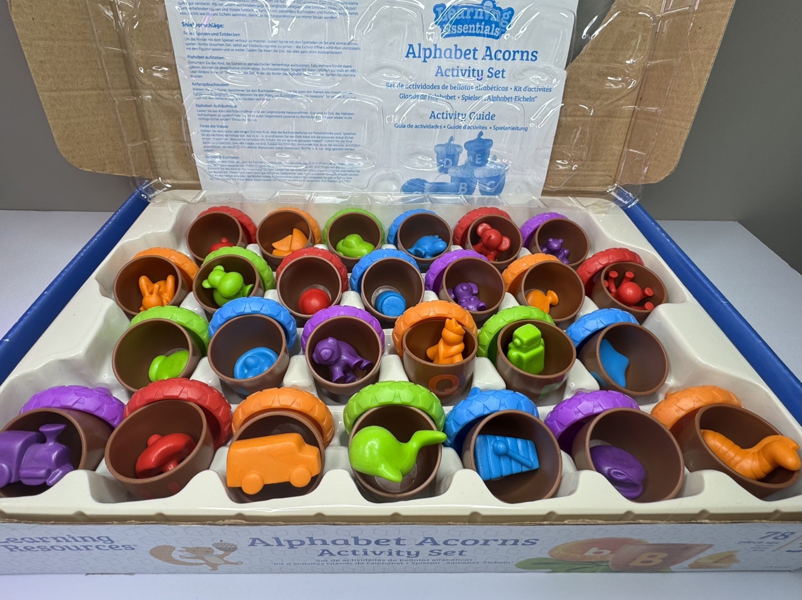 Learning Resources Alphabet Acorns Activity Set Letter Recognition Homeschool
