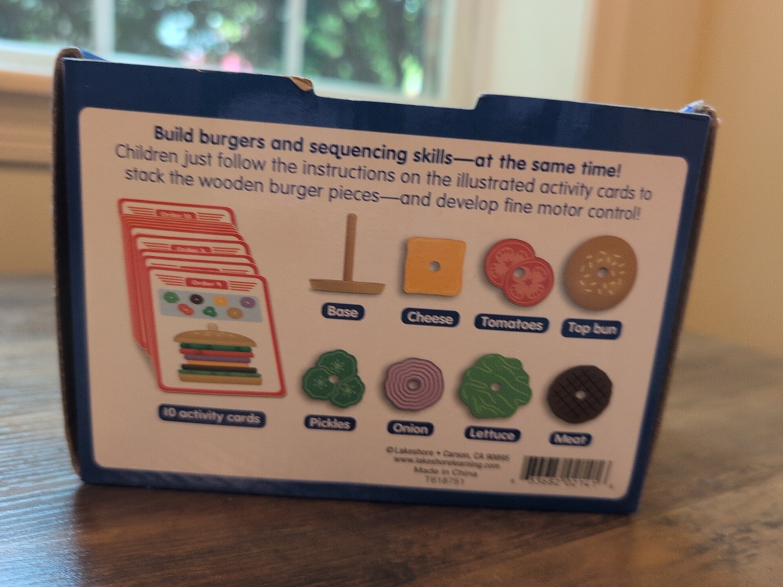 Lakeshore Create A Burger Sequencing Staker