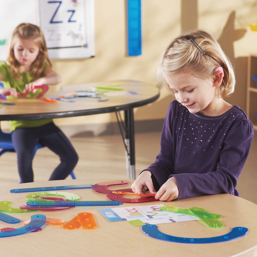 Learning Resources LRN8555 Letter Construction Set Colorful