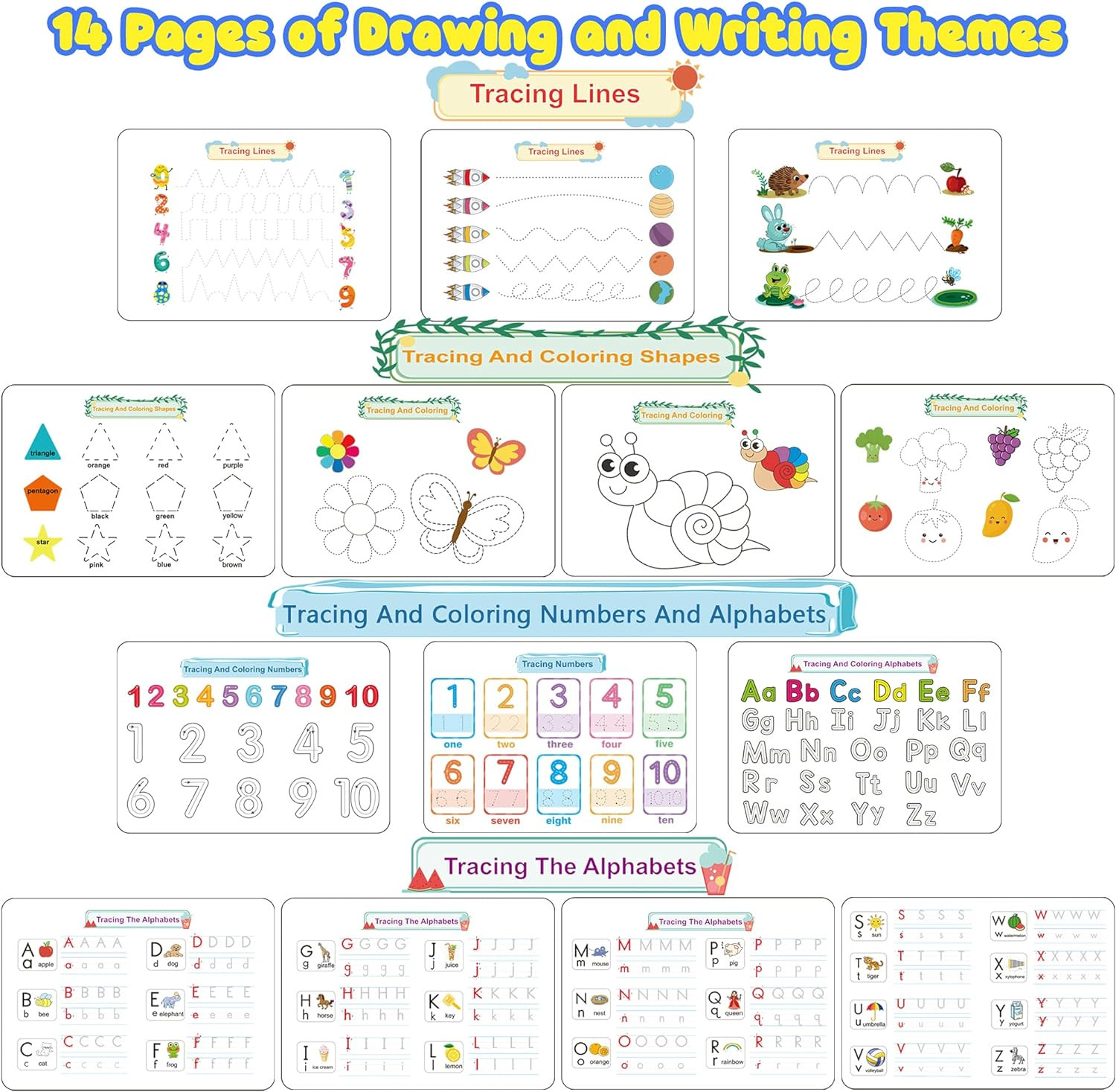 Montessori Preschool Learning Activities Busy Book – Workbook Activity Binder /