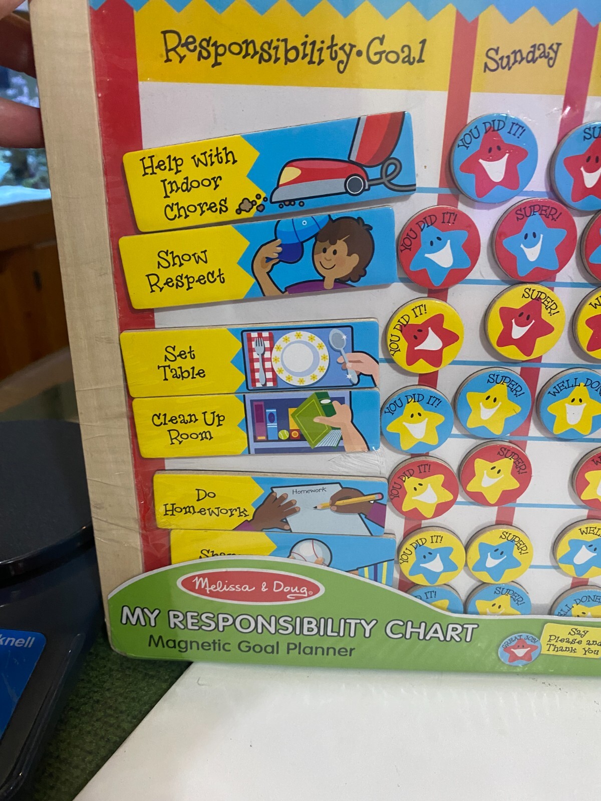 MELISSA & DOUG MY RESPONSIBILITY CHART WEEKLY GOALS & RESPONSIBILITY FOR KIDS
