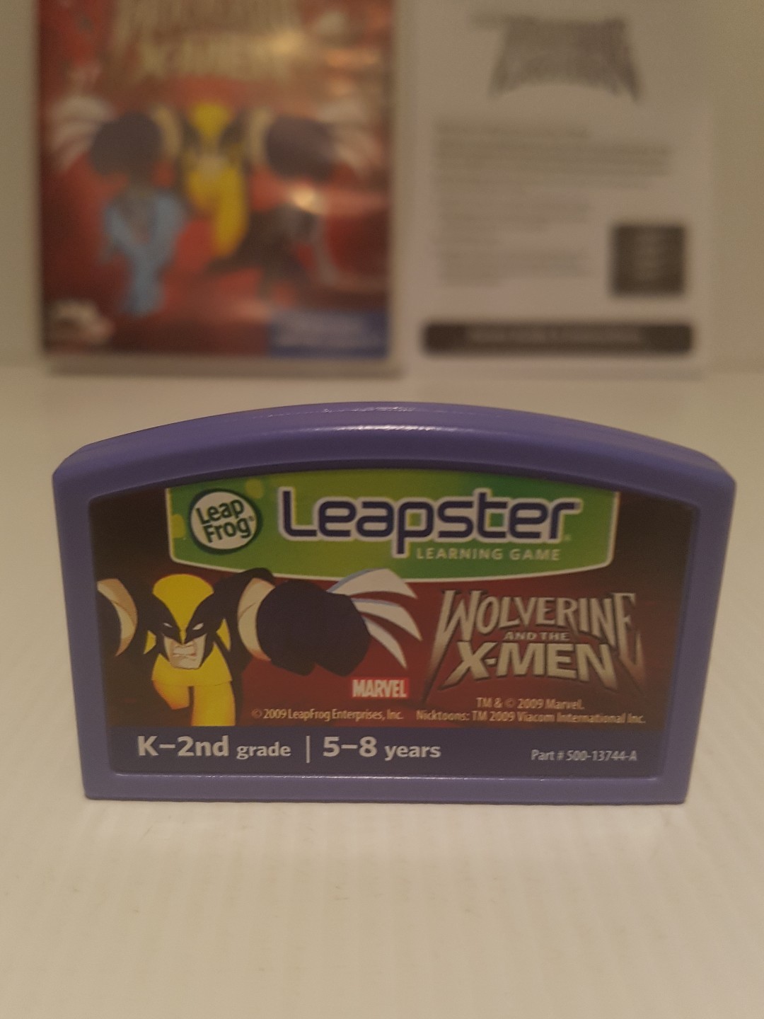 Leapster learning game Wolverine and the X-Men boxed and instructions works well