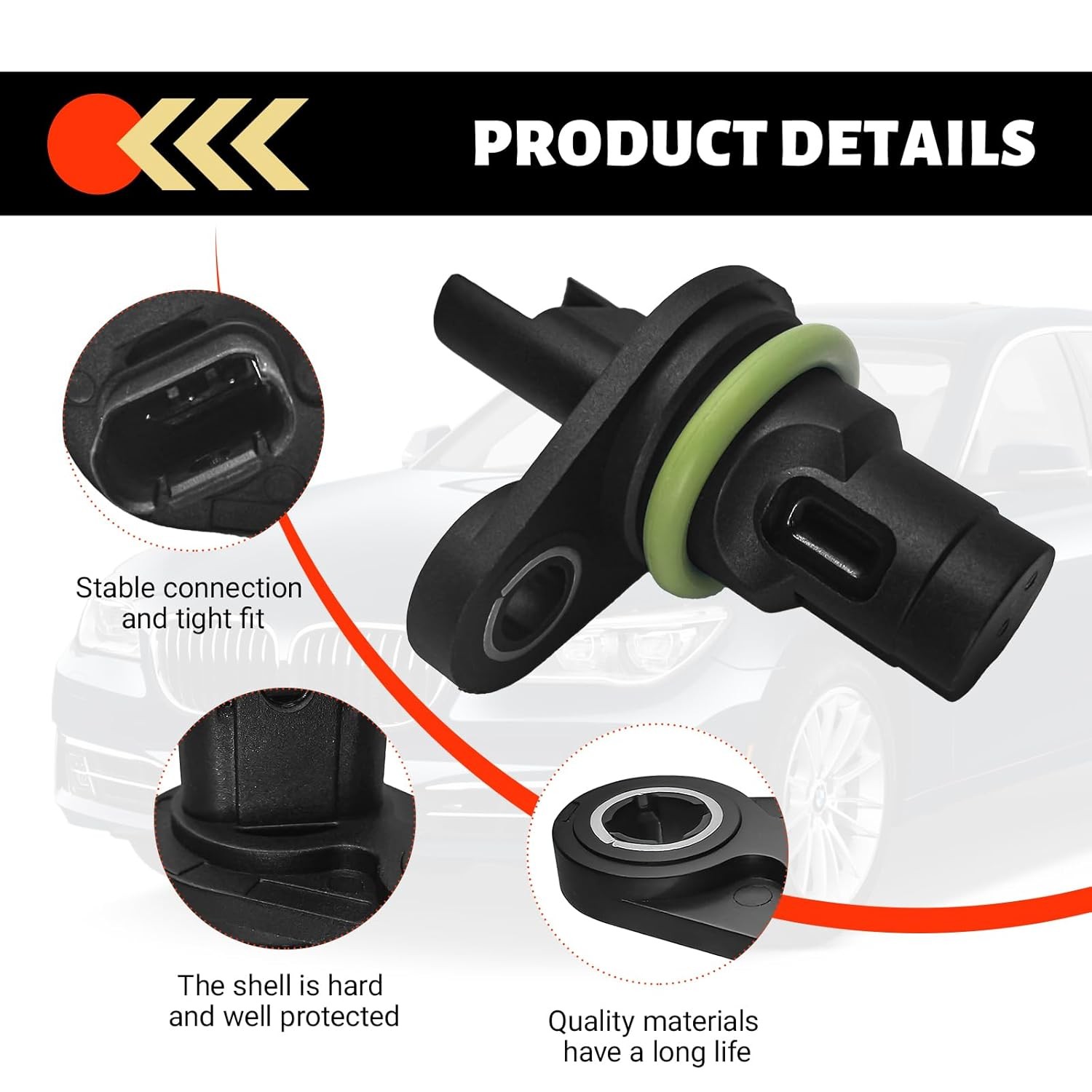 Camshaft Position Sensor Set of 2 for BMW 325i 328i 335i 528i 535i 750Li X3 X5 X