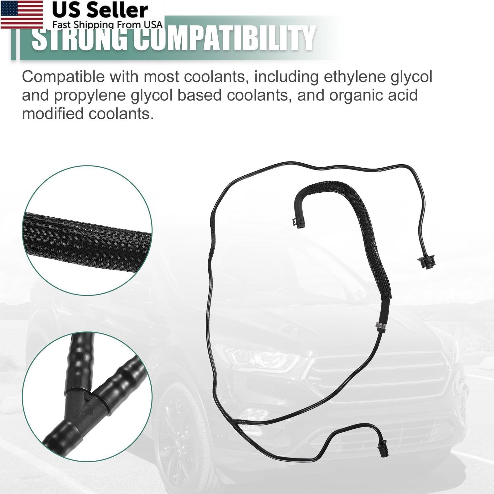 Coolant Overflow Hose Ford Escape Transit Connect 1.6L BV6Z-8B081-A/B/K FROM USA