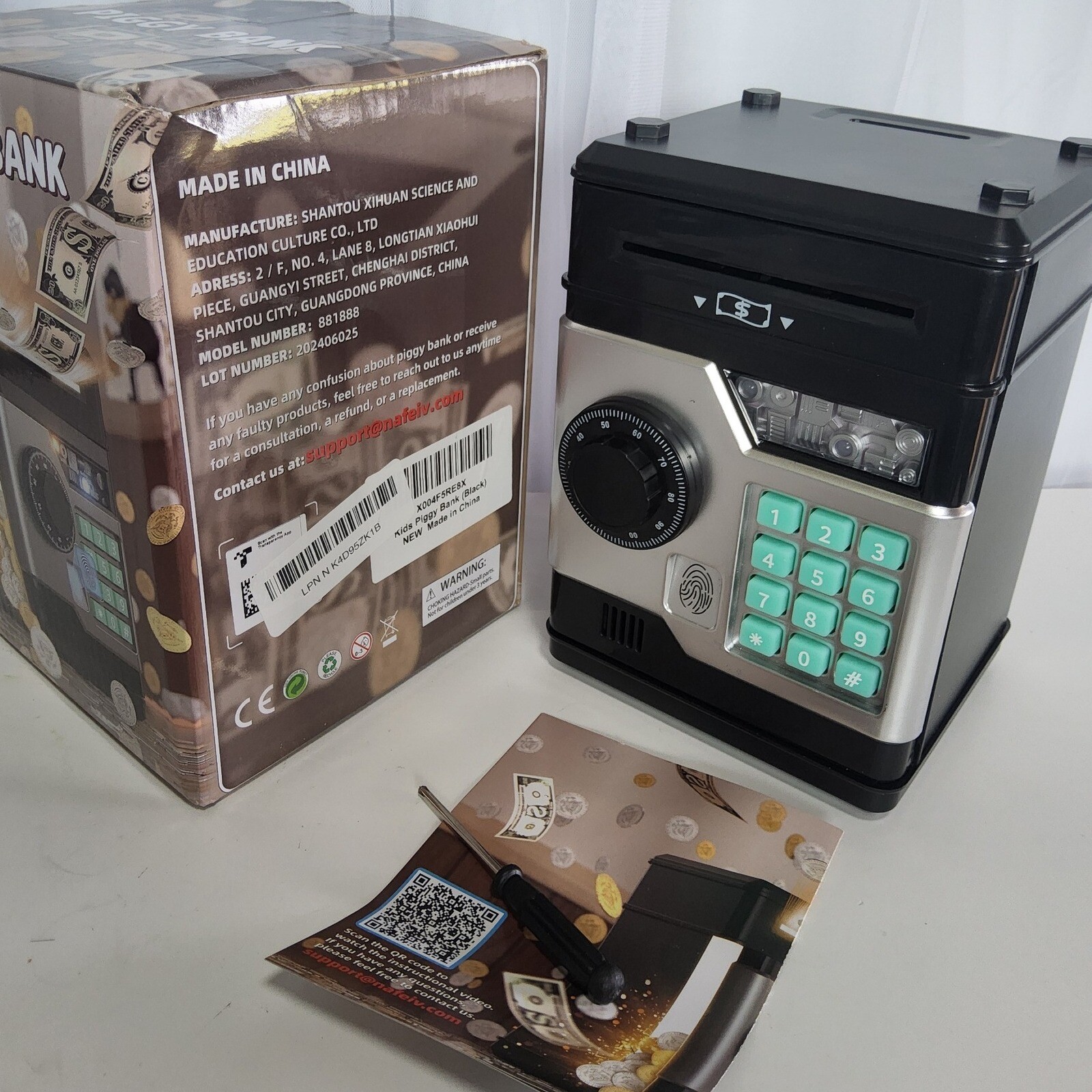 Piggy Bank, Automatic Electronic Piggy Bank for Kids Boys Girls