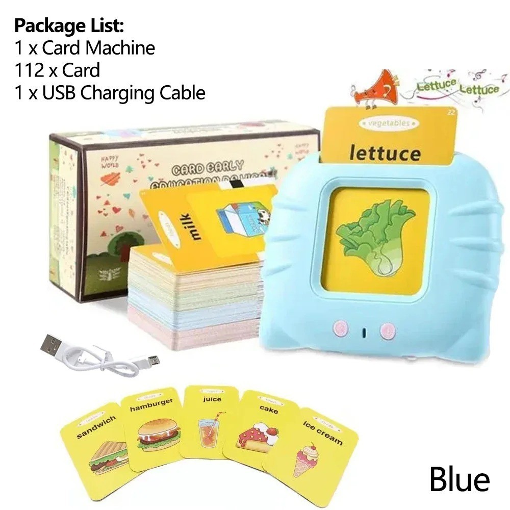 Early Education Flash Card Learning Toys Talking Flashcards for Kids Preschool