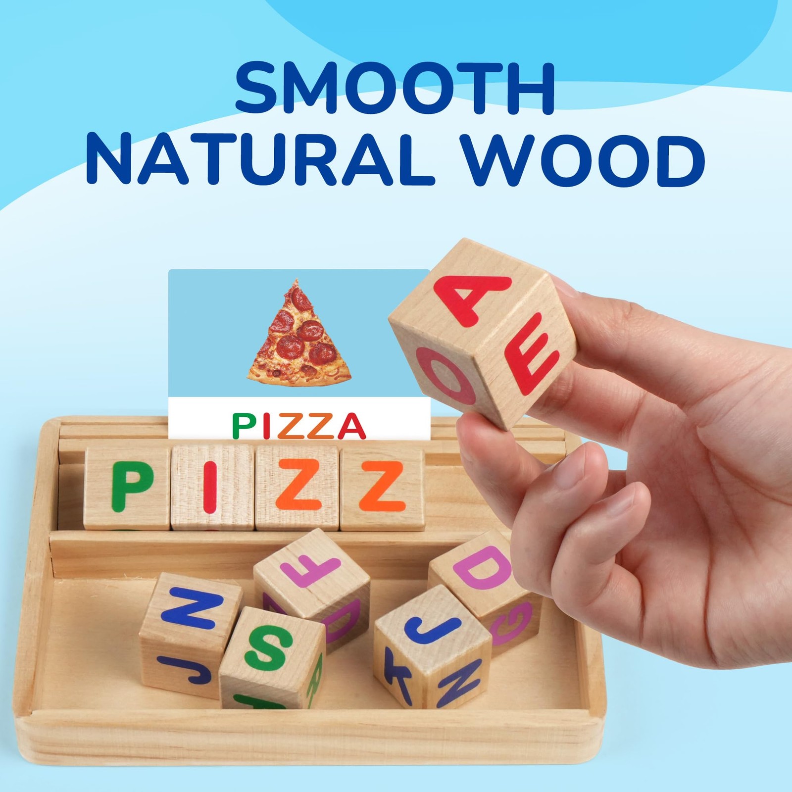 Spelling Games with Flash Cards, 112 Words, Montessori Toys for 3 4 5 6 Years…