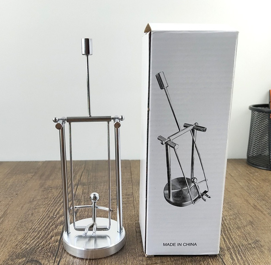 Perpetual Motion Desk Toy Steel Balance Automatic Swing Man Shake Wiggle Device