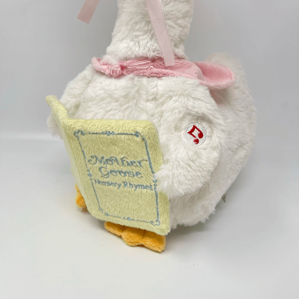 Cuddle Barn Mother Goose Read Along Talking Soft Plush Animatronic Toy Pink