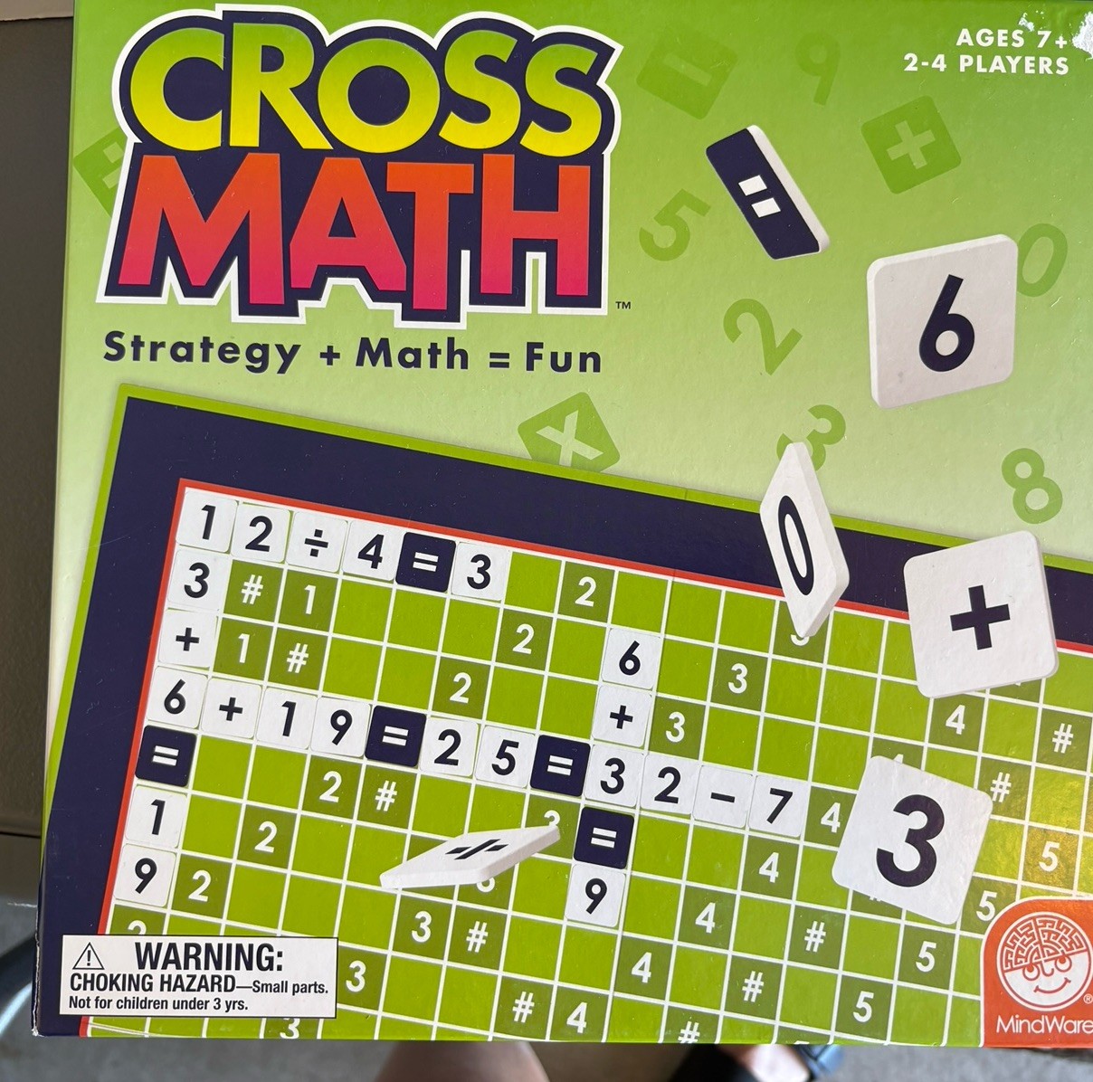 Mind Ware Cross Math Board Game Educational Kids Learning And Fun