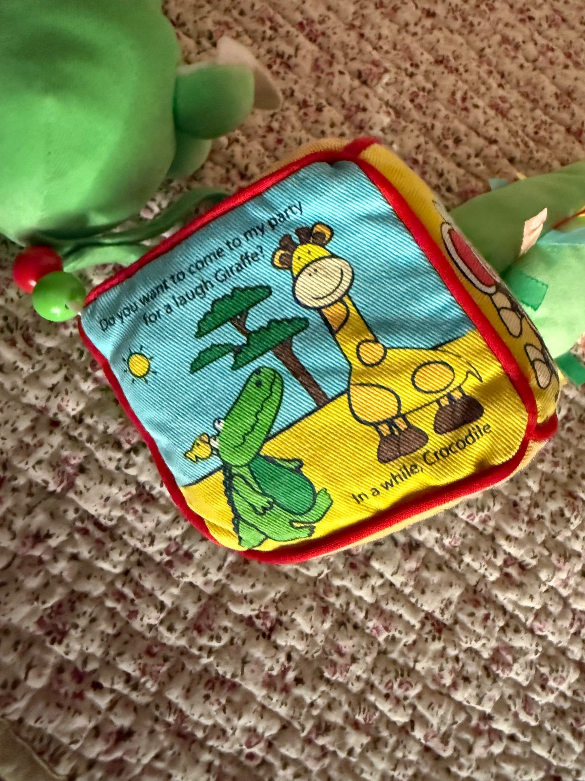 Jelly Kitten Croc Baby Crocodile Story Learning Plush Crackle Rattle Jungle Rare