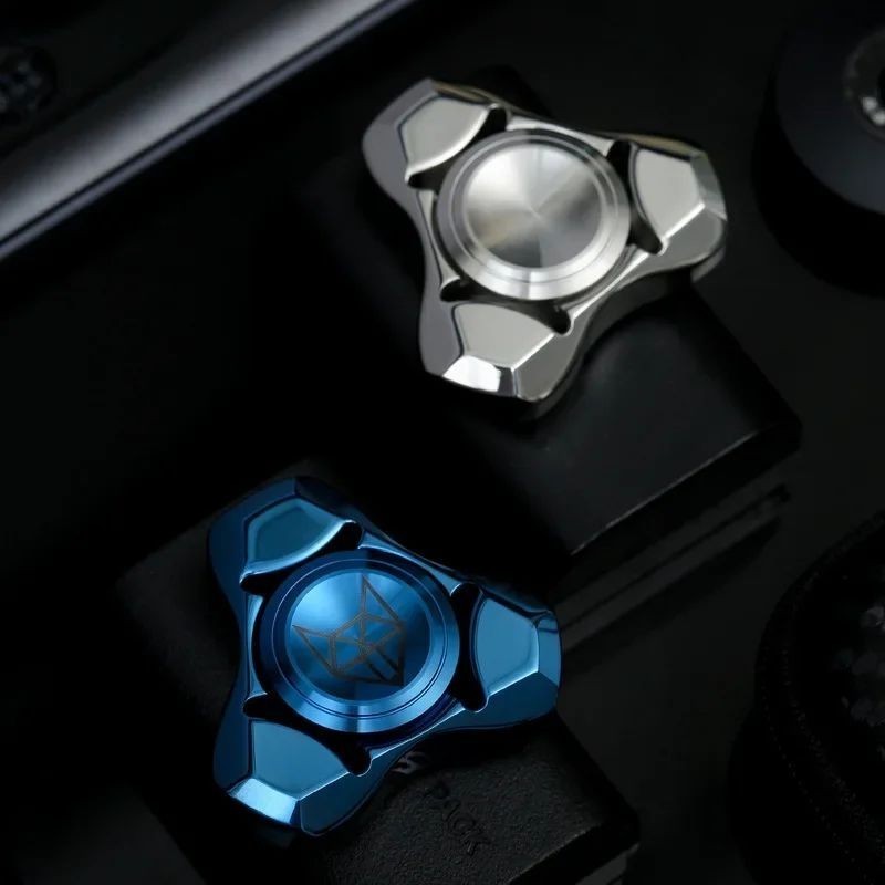 EDC Stainless Steel Mini Fidget Spinner – Metal Hand Stress Relief Spin Toy