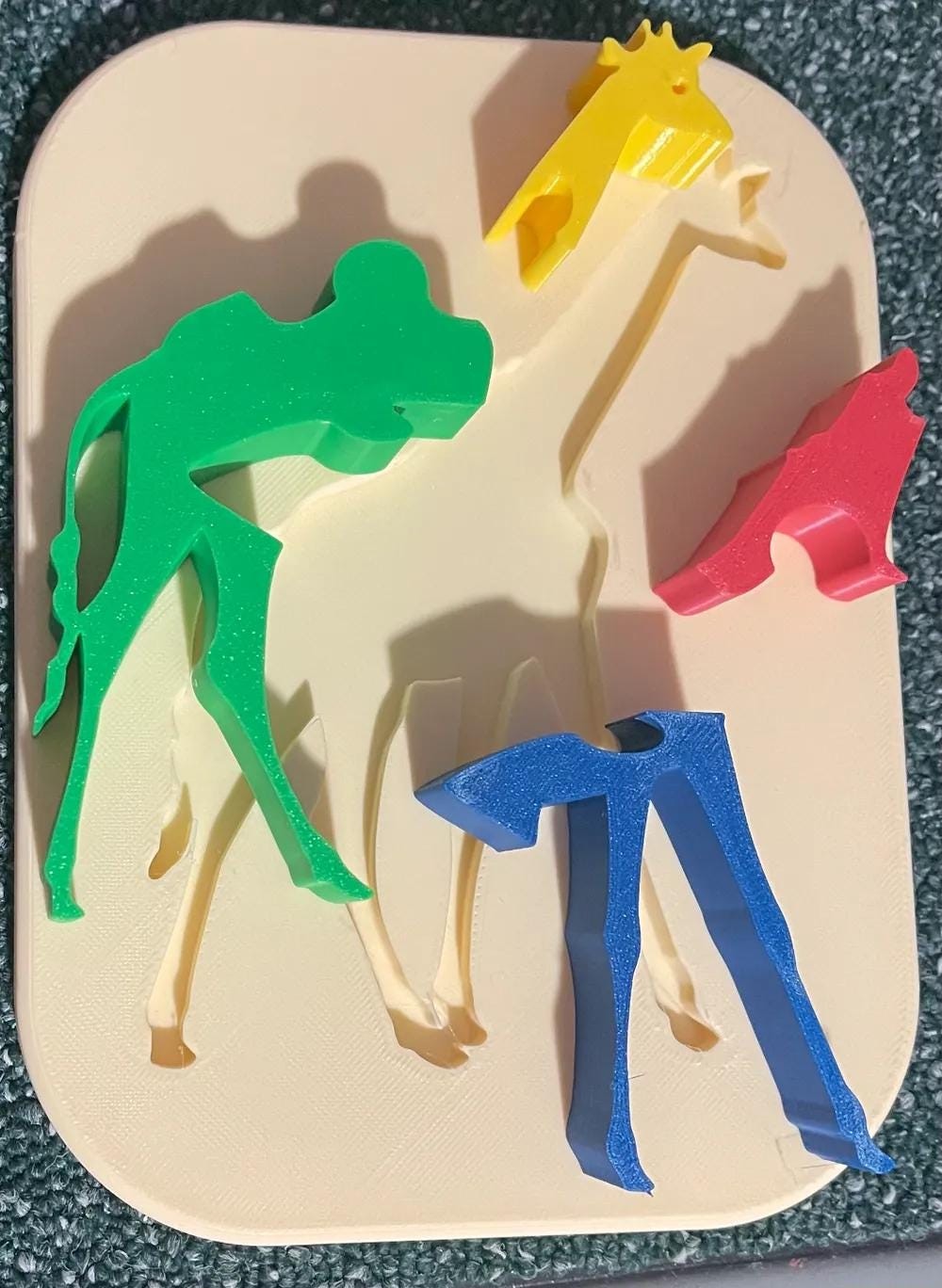 Giraffe Shape Puzzle for Kids – Motor Skills Development and Shape Orientation