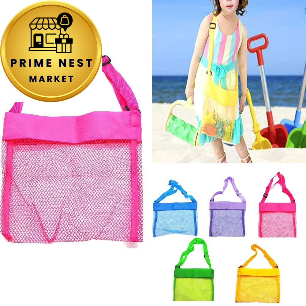 LEMAXELERS 5-PCS Colorful Mesh Beach 23×23 cm (9×9 inches), 5-pack