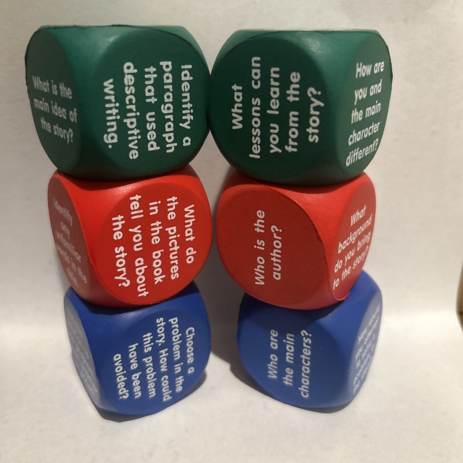 Reading Comprehension Cubes by Learning Resources Foam