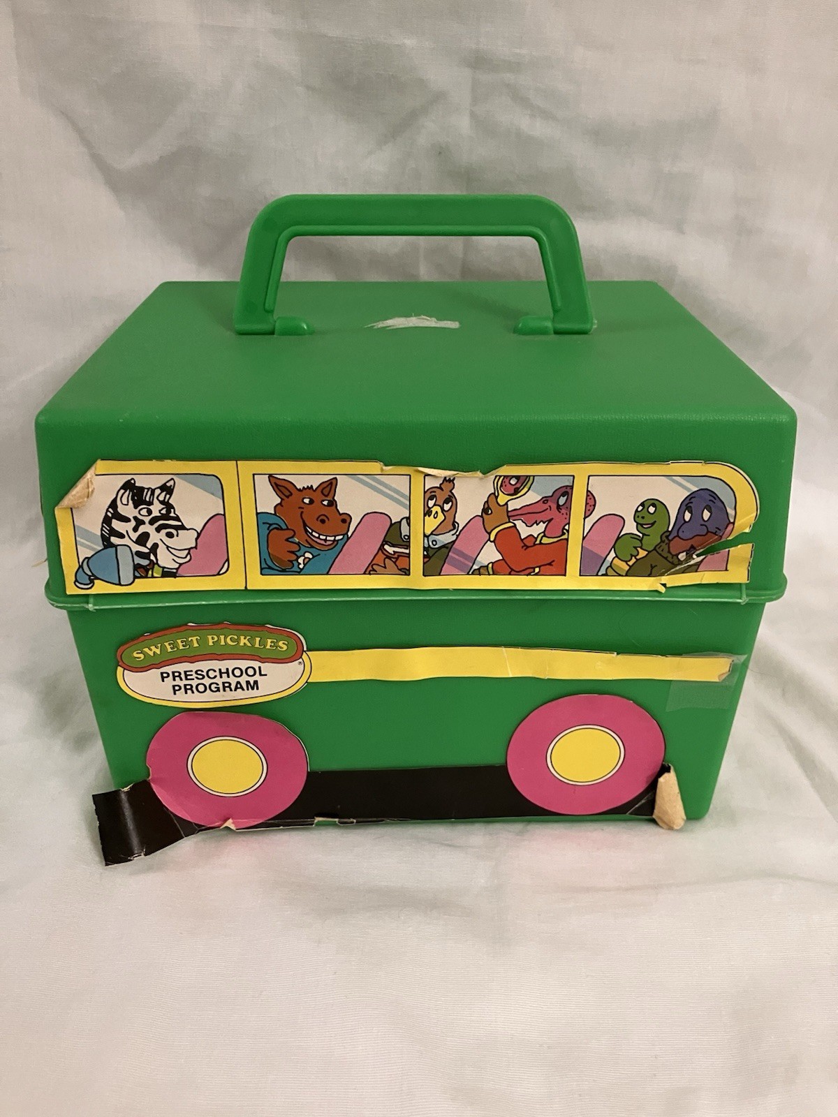 Vintage Sweet Pickles Preschool Program Learning With Green Bus Case