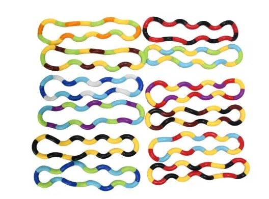 Genuine Tangle Classic Junior Highly Tactile Fidget Stress Kids Toy ASD Hand Toy
