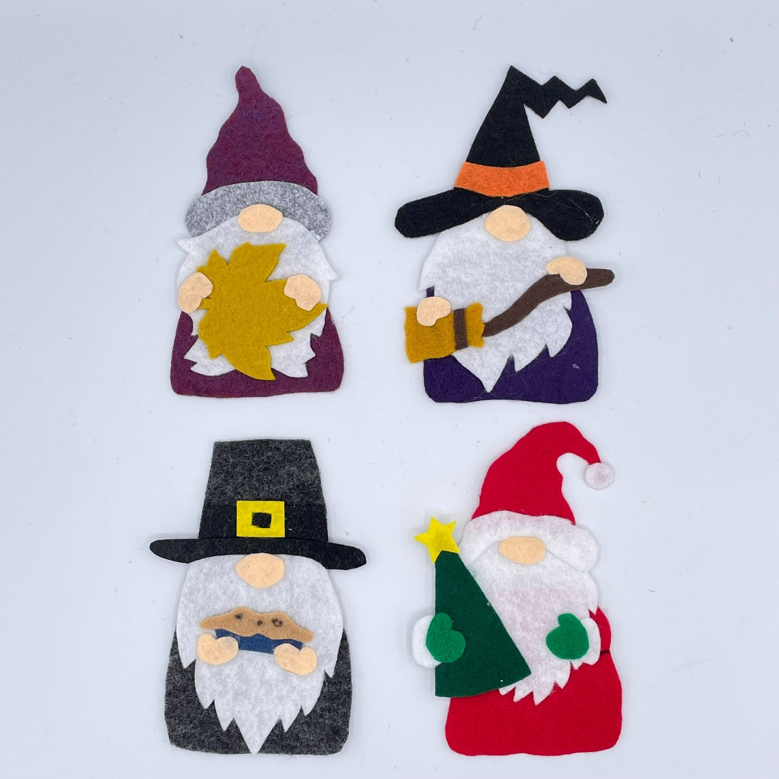 Gnomes All Year Round Felt Pieces for Felt or Flannel Board Play