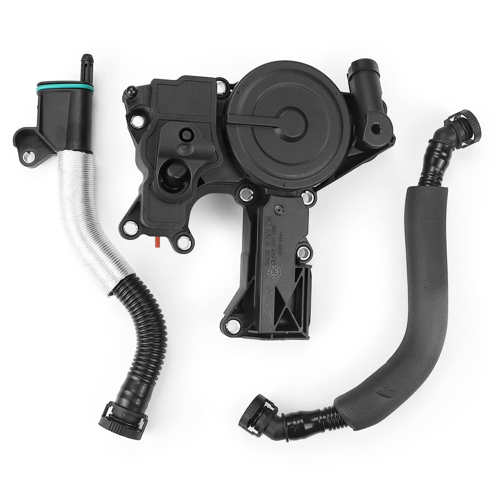 PCV Crankcase Vent Valve Breather Hose Kit Oil Separator Compatible with Audi…