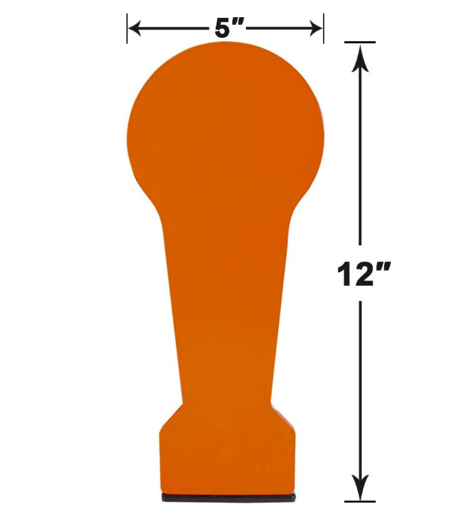 Highwild 3/8″ AR500 12″ Classic Popper Steel Shooting Target – Auto Reset
