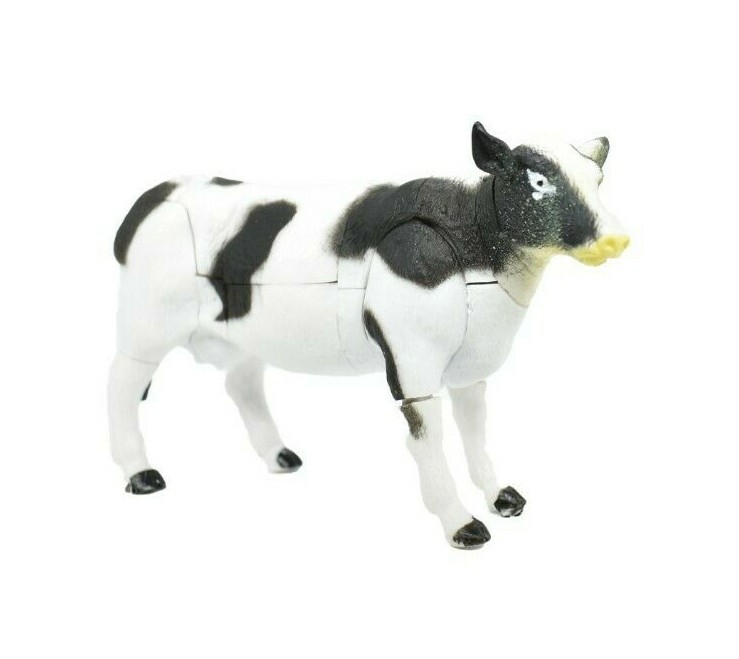 Cow, Black and White Holstein Realistic 3D Puzzle Toy Model Plastic 3.5″ F3046
