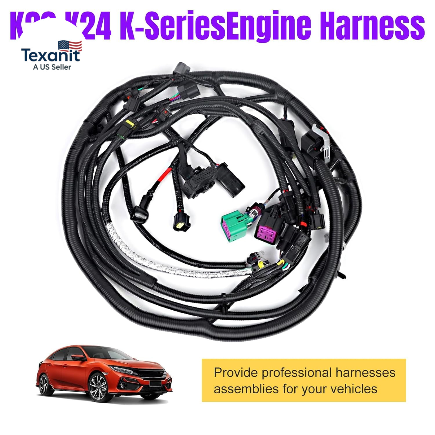 Engine Wiring Harness Assembly Compatible with Ford F250 F350 F450 F550 Super Du