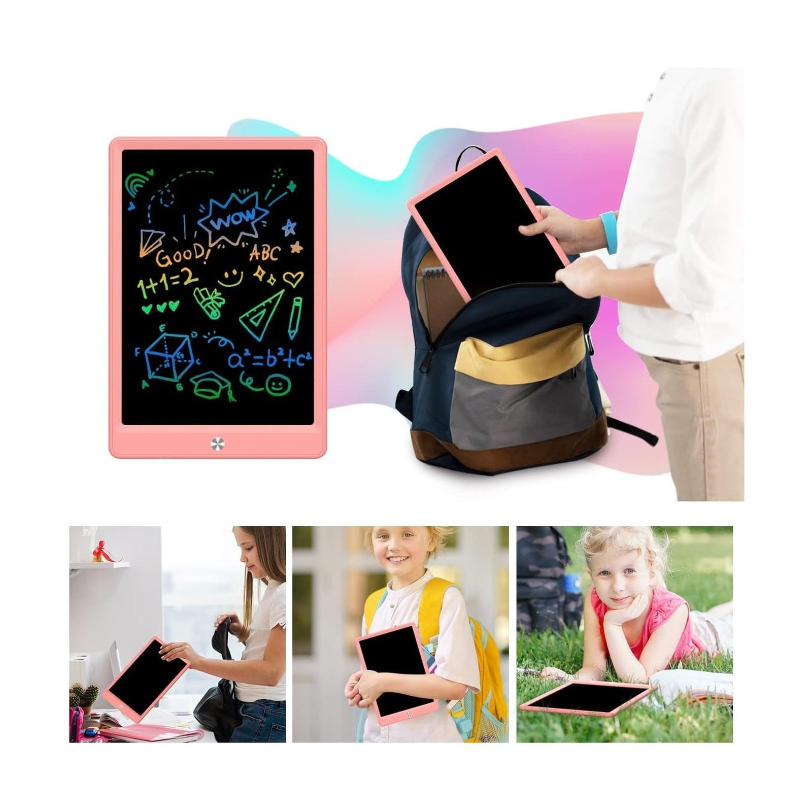 LCD Writing Tablet Doodle Board,10.5 inch Colorful Drawing Pad,Elec… Fast Ship