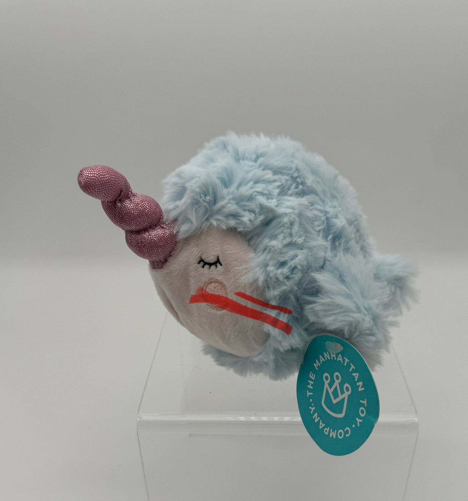SqeezMeez Narwhal Stuffed Toy Cute Soft Squeezable New