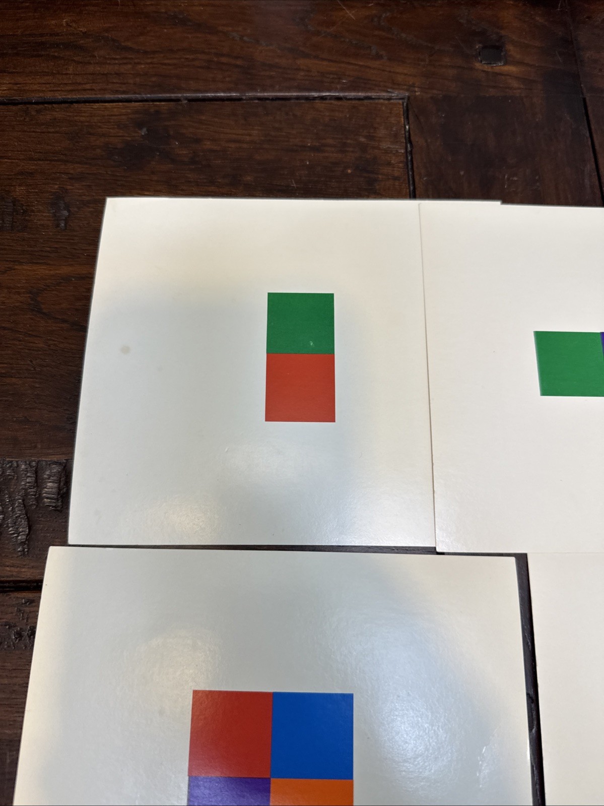 DLM Design Cards for Colored Inch Cubes p.111 cards 1-32 Developmental Learning