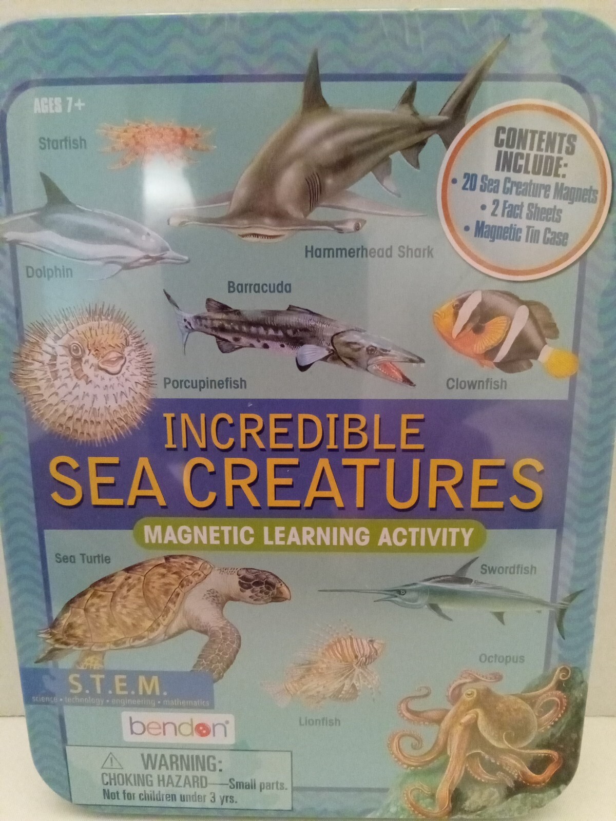 Magnetic Learning Activity Incredible Sea Creatures S.T.E.M. Educational Age 7+