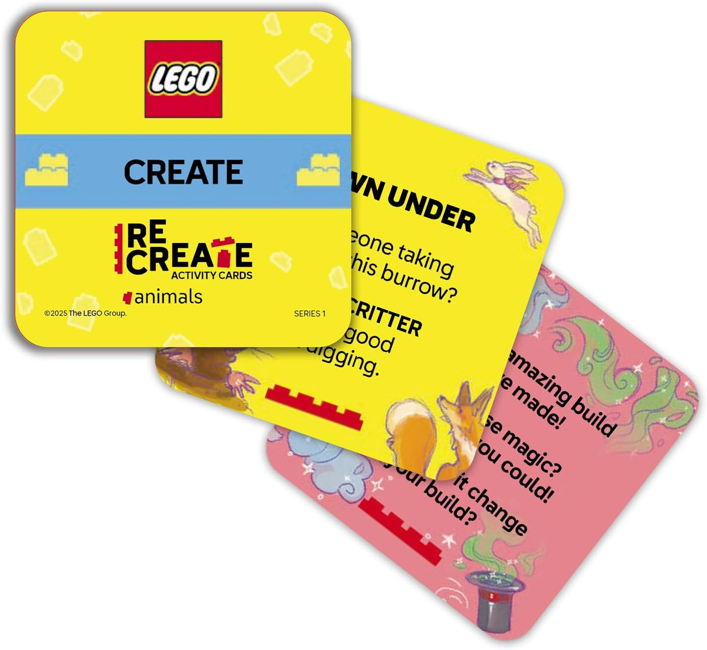 LEGO Recreate Activity Cards – Animals | Creative Building Game with 30+ Activit
