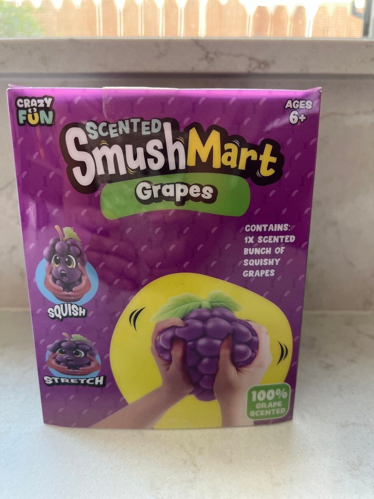 RMS Scented Smush Mart GRAPE 6″ Jumbo Squishy by Crazy Fun New Smushmart