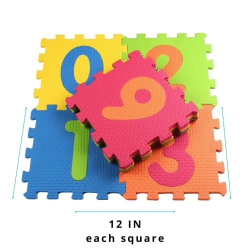 Large Alphabet Play Mat for Baby & Toddler – 60 Interlocking EVA Tiles, 36 SqFt