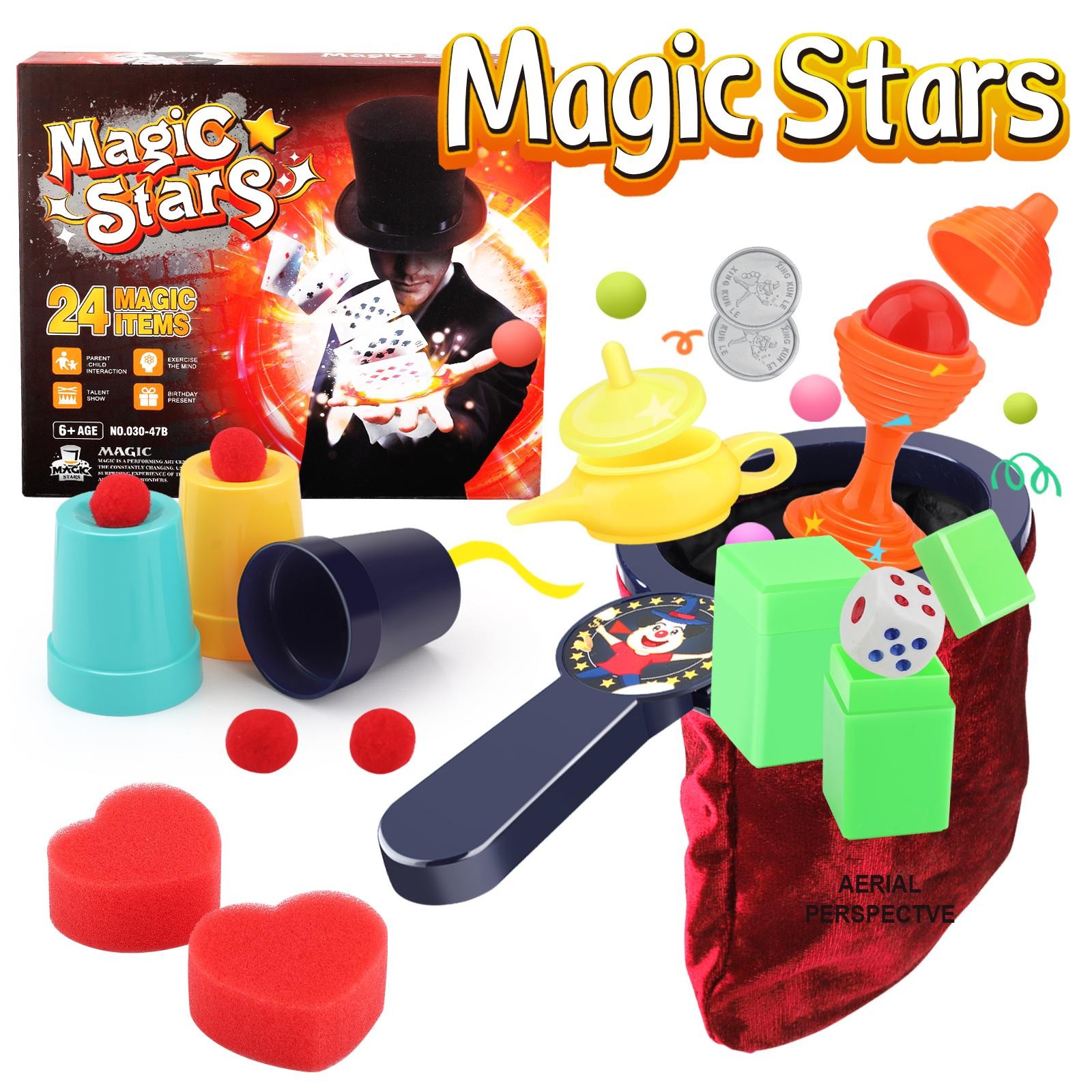 Magic Set 24 in 1 Toy Beginner Kids Education Magical Gift Box