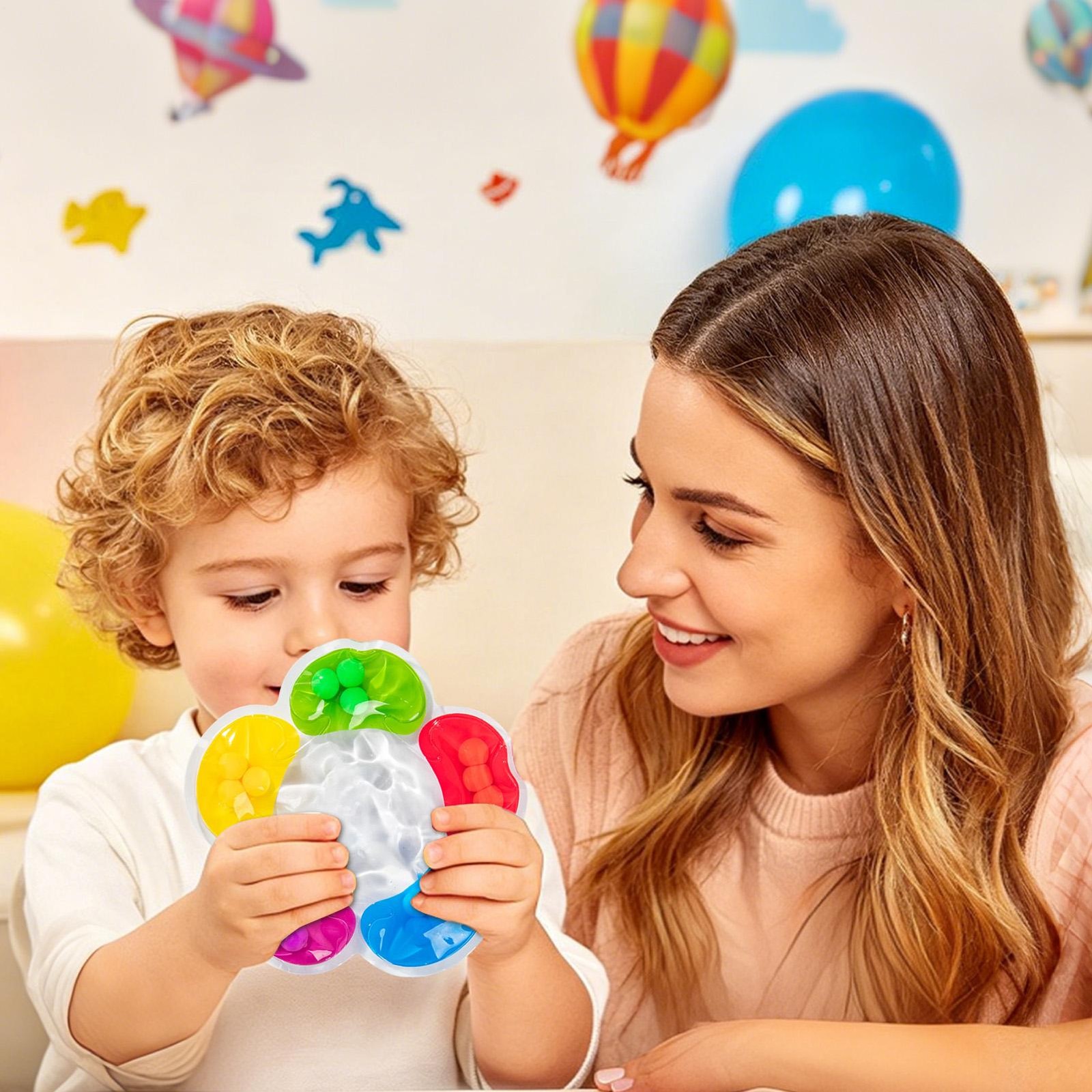 Dinosaur Sensory Toys, Color Sorting Game,for Toddlers 3-5 Travel Toys Color