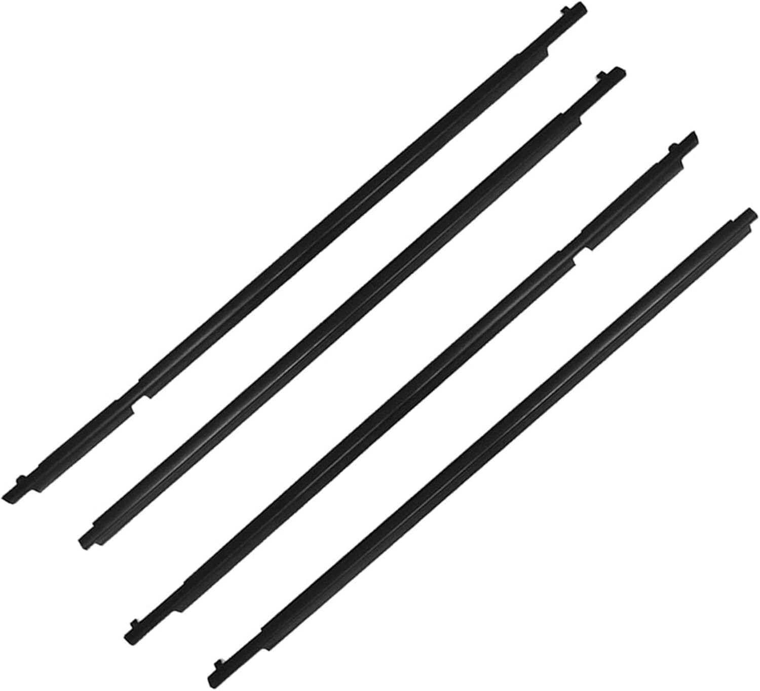 4-piecs Weatherstrip Window Molding Trim Sill Seal Belt Replacement for RAV4