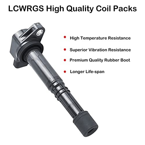 Set of 4 Ignition Coil Pack Spark Plugs for Honda Accord CRV Civic SI Element
